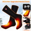 Rabbitroom Men Heated Socks Upgraded Rechargeable Socks for Women Men
