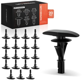 A-Premium 20PCS Nylon Weatherstrip Retainer Clips Double Head Compatible with Ford F-150, F-150 Heritage Lightning, F-250 Super Duty, F-350, F-550 F-600 Super Duty, Explorer, Escape - For 4mm Hole