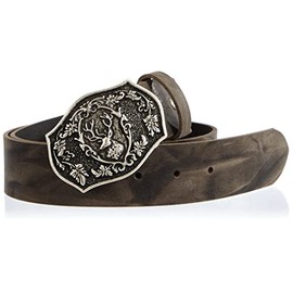 MGM Unisex Costume Belt with Deer Belt, Grey/antique silver