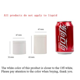 Tianhui Small Tin Can Box with Airtight Lids Canister for Coffee Tea Candy Storage Loose Leaf Tea Tin Containers Storage 5 Pcs (White, M)