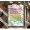 Dejfel Affirmations Boho Rainbow Notebook, Affirmation Journal,Positive Affirmation Gifts, Preppy
