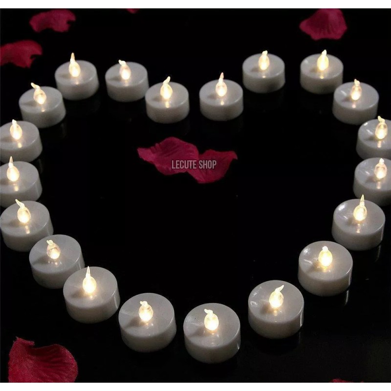 OEM 24 Velas Luz Led Blanca Decoracion Fiesta Boda Arreglos
