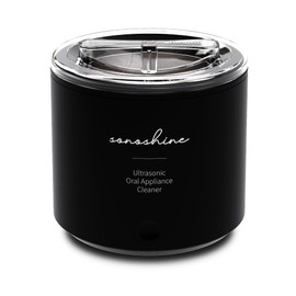 Shinchie Sonoshine Electric Oral Appliance Cleaner. Dental Retainer Cleaner Machine for Aligner, Nightguard, Mouth Guard, Denture, Toothbrush Heads.