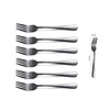 Kyraton Black Dinner Fork 6 Pieces, Stainless Steel 20.5cm Forks