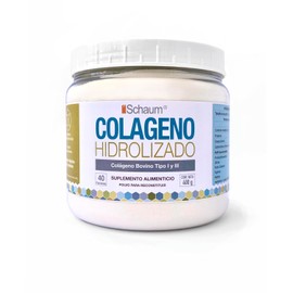 SCHAUM Colágeno Hidrolizado 100% Puro, Polvo 1 Tarro 400 gr.