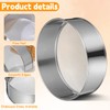 2Pcs Stainless Steel Round Flour Sieve 40 60 40 60