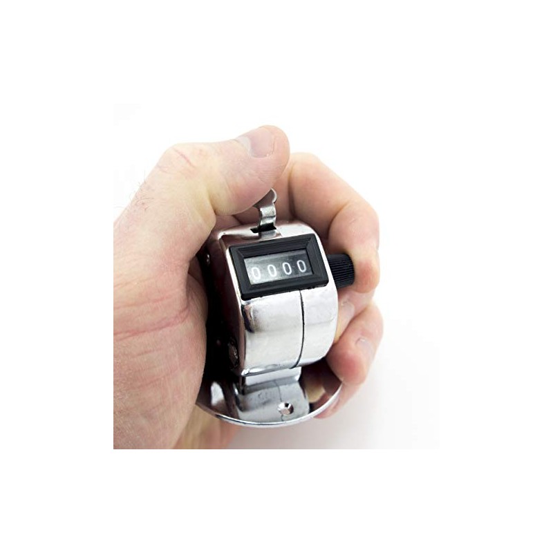 HAND Four Digits Metal Tally Counter, Clicker, Table Top FREE!!!