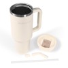 NebkDask 40 oz Water Bottle with Handle & Straw –