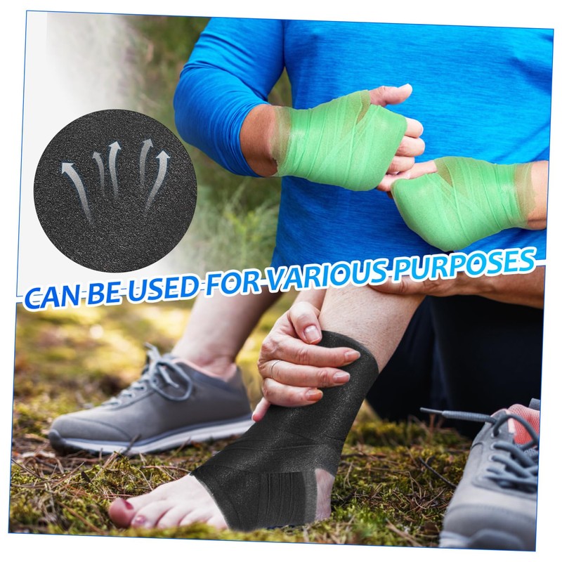 KICHOUSE 4rolls Athletic Sponge Skin Mask Pre Wrap Tape Large