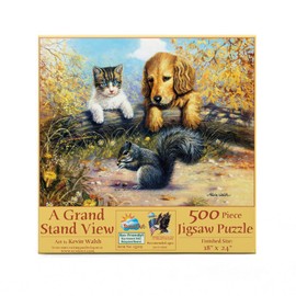 SUNSOUT INC - A Grand Stand View - 500 pc Jigsaw Puzzle by Artist: Kevin Walsh - Finished Size 18" x 24" - MPN# 13709