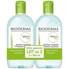 Bioderma Sebium H2O Micelle Solution 2 x 500ml