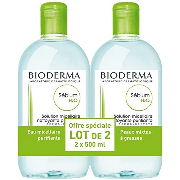 Bioderma Sebium H2O Micelle Solution 2 x 500ml