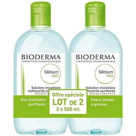 Bioderma Sebium H2O Micelle Solution 2 x 500ml