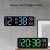 Iegefirm Large Digital Wall Clock, Temperature and Humidity Week Display,