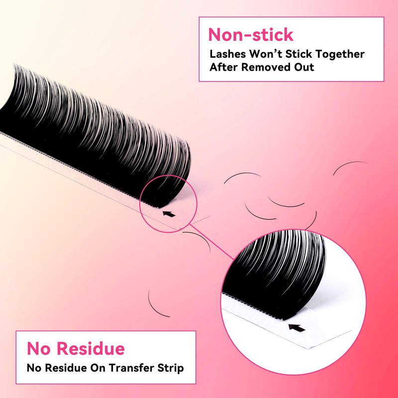FADVAN Individual Eyelash Extensions 0.05 D Curl 7-15 mm Blending