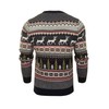 Xact Christmas/Xmas Jumper 'Lapland' with Tree & Reindeer Fairisle Pattern