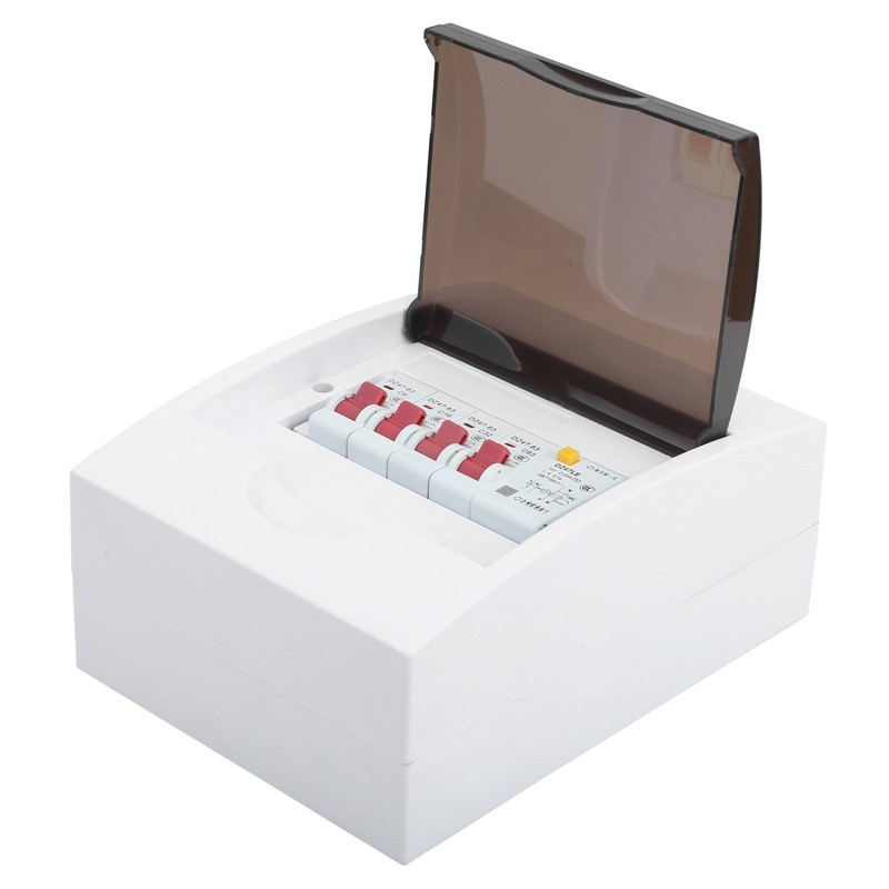 3 Way Fuse Box for 63A 30mA RCD+3MCB(6A+16A+32A) Power Supply