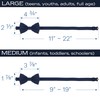 Adam Young Men's Bow Ties Pre-Tied Style Formal Satin Classic