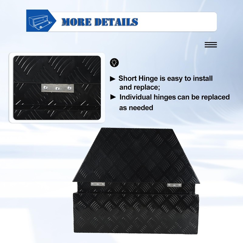 EASYBERG Trailer Tongue Box with Lock and Keys, 26" x