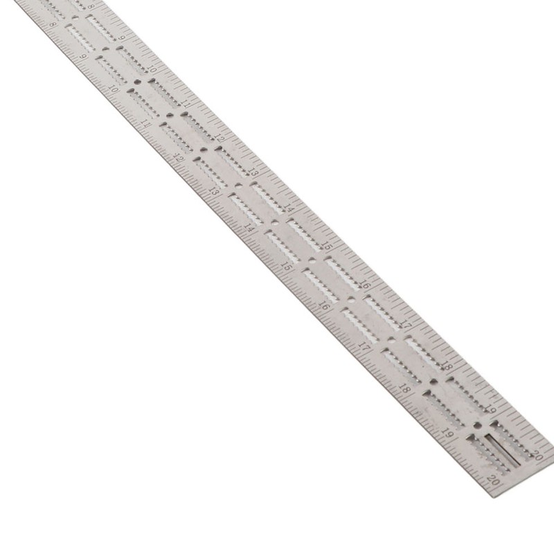 Edge Rule Protractor Aluminum Alloy T Square Woodworkers Edge Ruler