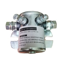Dr.Acces EZGO Solenoid Replaces E-Z-Go: 27855G01, Fits E-Z-Go: Electric, 1986 and Newer, Hardware Included, 36V, 124 Series