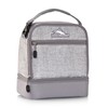 High Sierra Stacked Compartment Lunch Kit, Silver Heather (Model 74714-8561),