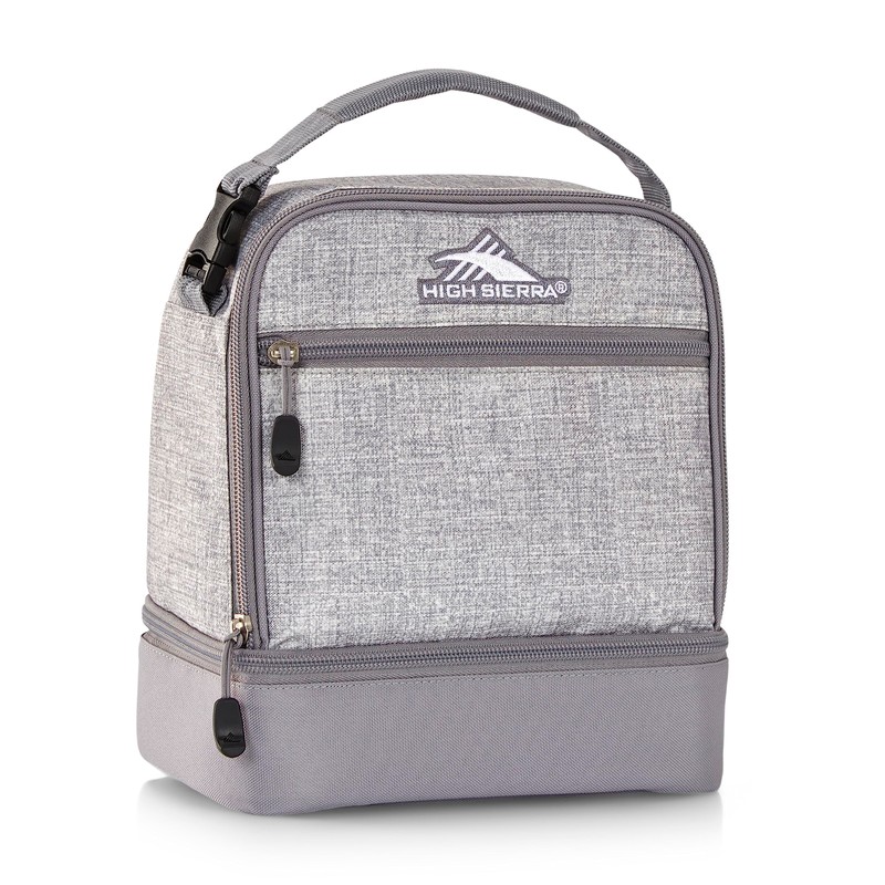 High Sierra Stacked Compartment Lunch Kit, Silver Heather (Model 74714-8561),