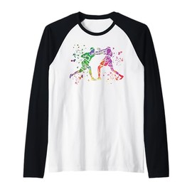Boxing Fighter Colorsplash Kids Boxing Match Boxer Raglan Baseball Tee