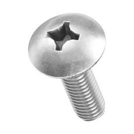 METALLIXITY Machine Screws Phillips Head(M6-1x20) 25Pcs, 304 Stainless Steel Round Head Phillips Drive Furniture Bolts - for Woodworking & Furniture Assembly, Silver