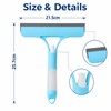 3-in-1 Shower Squeegee with Spray Nozzle - Handheld Glass &