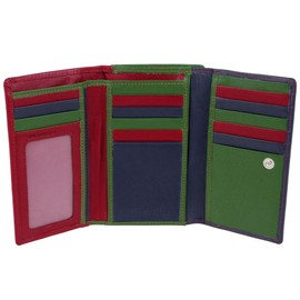 Golunski Leather Women's Wallet RFID Protected, Nevada Multi, Contemporary