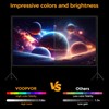 Outdoor Projector Screen with Stand: VOOPVOR 120 inch Portable Projector