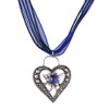 Traditional Necklace Wiesnstein Elegant Heart Pendant with Rhinestones – Costume