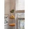Fox Run 3-Tier Copper Kitchen Hanging Fruit Baskets, 32 Inches