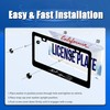 2Pcs Mountains Waves License Plate Frame Mountain Ocean Wave License