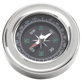 Mini Compass, 60 mm Stainless Steel Compass, Portable Pocket Compass, Orientation Running Compass for Outdoor Use for Camping, Hiking Accessories (Silver)