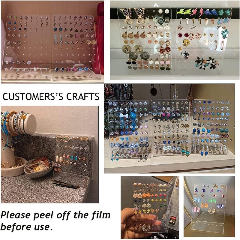 Cawhui Earrings Stand Display Showing Showcase Rack Ear Cuff Studs