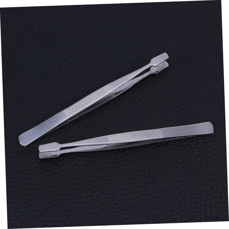 IWOWHERO Stainless Steel Stamp Tweezer 3pcs Set Precision Nipper for