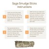 Wholesale Sweet Grass and White Sage Smudge Sticks, 4", 10