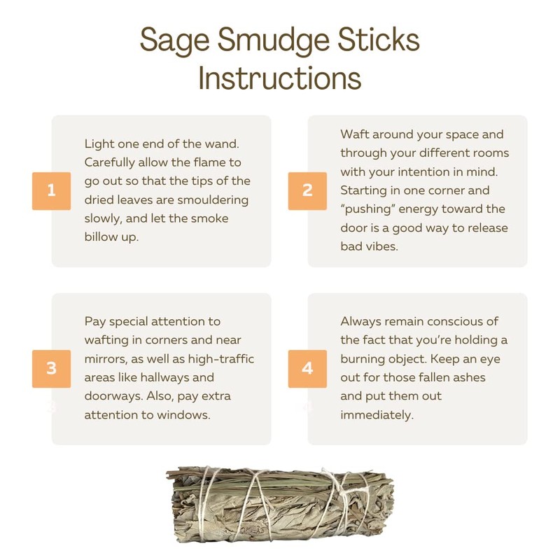 Wholesale Sweet Grass and White Sage Smudge Sticks, 4", 10