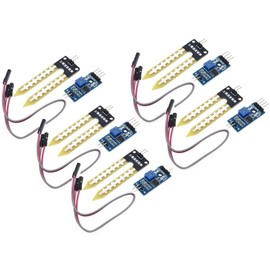 TECNOIOT 5pcs Soil Hygrometer Moisture Detection Module Soil Moisture Water Sensor