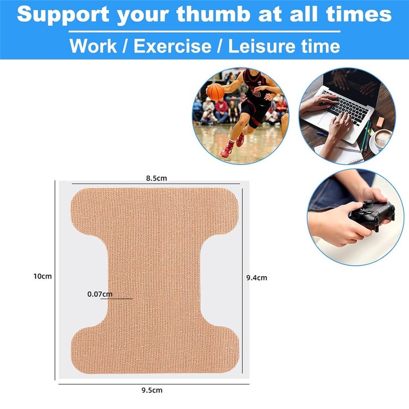 Thumb Support Tape for Arthritis, 20 Pcs Elastic Breathable Thumb