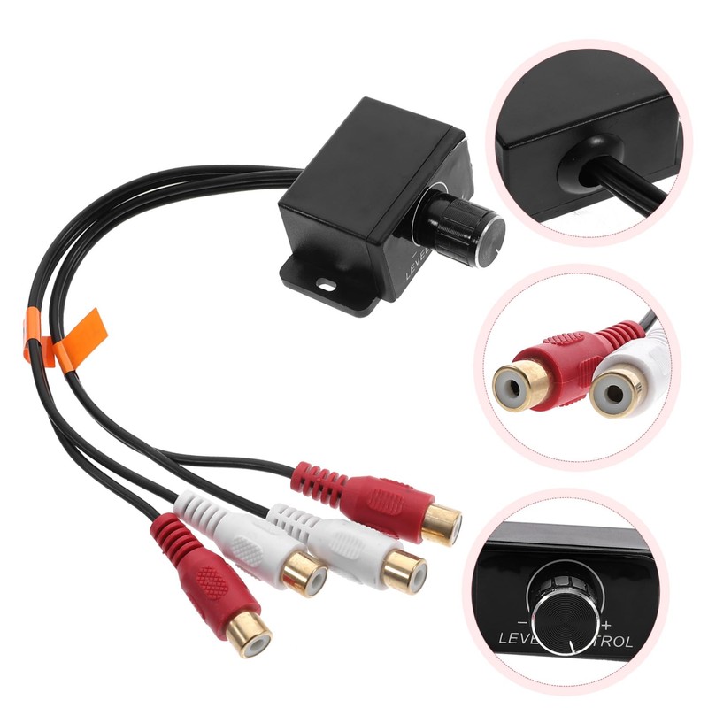 GRIRIW Bass Knob for Car Audio Universal Amplifier Level Controller