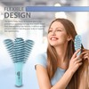 Flex Brush Vented Hair Brush for Blow Drying, Flexible Bristle