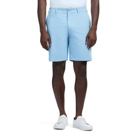 IZOD Men's Saltwater 9.5" Flat Front Chino Short, Placid Blue