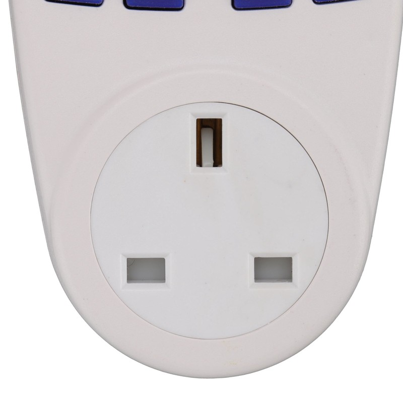 Power Meter Socket LCD Display Overload Protection LED Light Digital