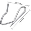 LKERLAN Heavy-Duty Offset Pin-On Drapery Hooks, 28 Hooks per Pack