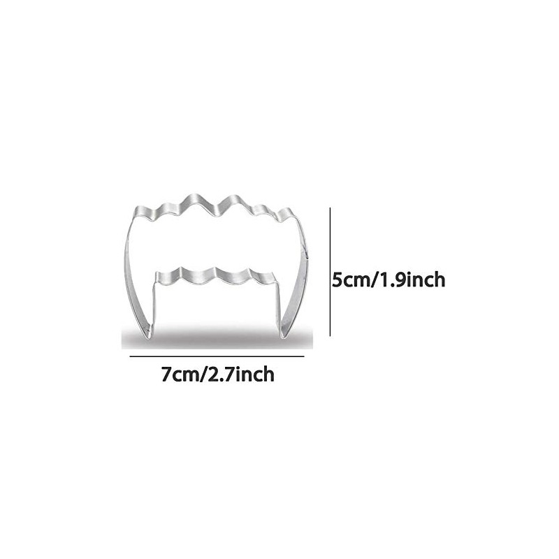 WDYJMALL Vampire Teeth Werewolf Teeth Cookie Cutter