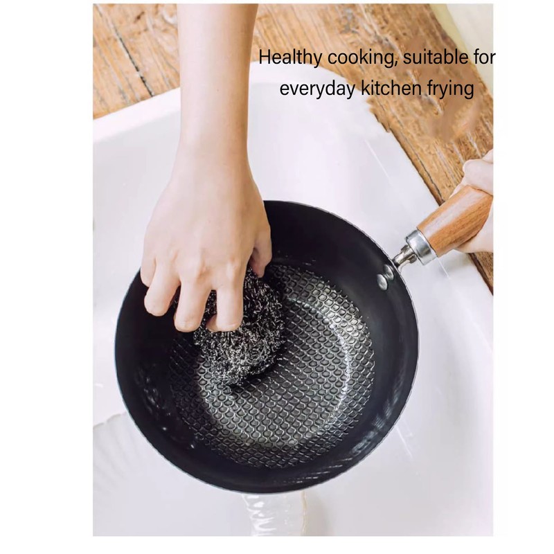 Frying Pan Even Heating Smooth Coating Multifunctional Iron Pot with