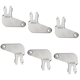 8H-5306 CAT Master Disconnect Key Heavy Equipmen Key 8398 8H5306 8H-5306 7N0718 for Caterpillar CAT Equipment Battery Disconnect and Older Ignitions (6PCS)